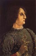 Pollaiuolo, Piero Portrat of Galeas-Maria Sforza oil on canvas